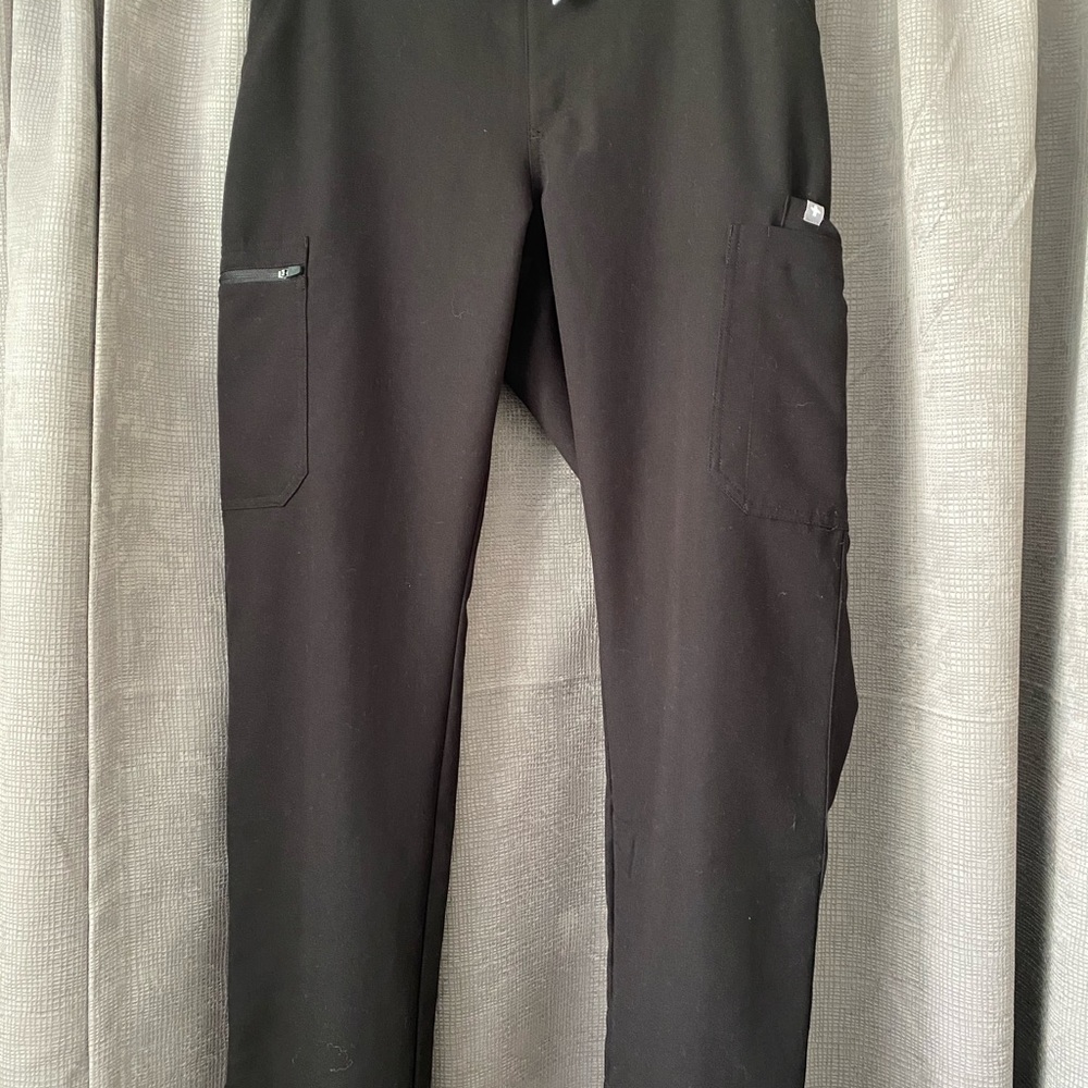 Figs Yola Skinny Scrub Pant, M, Black